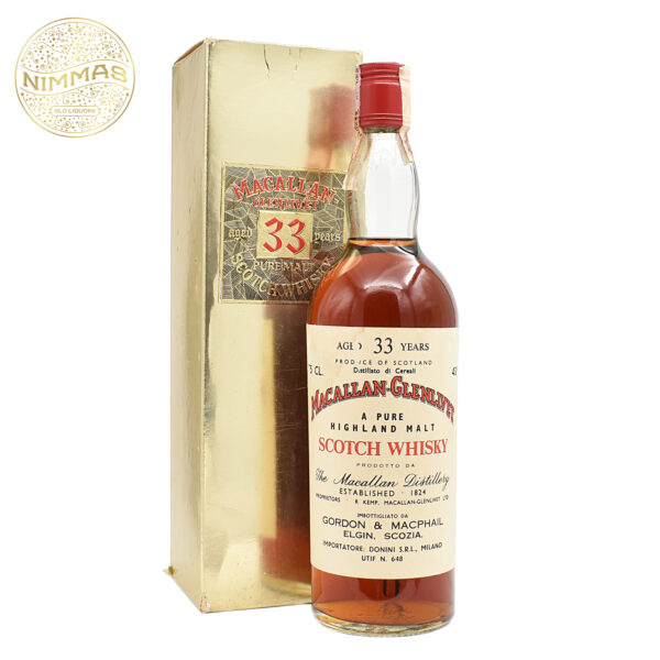 macallan glenlivet aged 33 years gordon & macphail nimmas